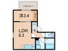 ジーメゾンエトワール西二見 1LDKの間取り