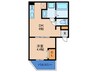 Ｓ　Ａｐｔ.　小松 1DKの間取り