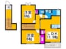 かのんⅡ 2LDKの間取り