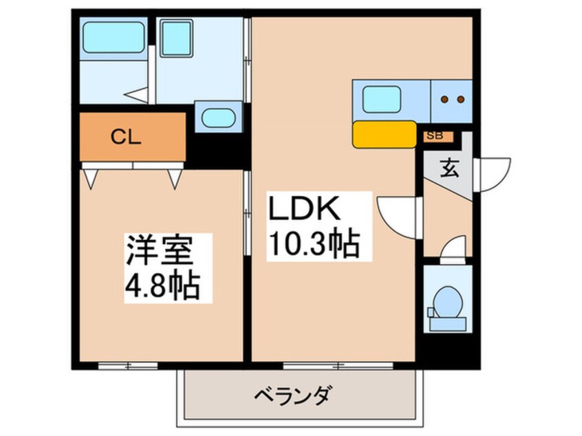 間取図 SFIDA天王寺南