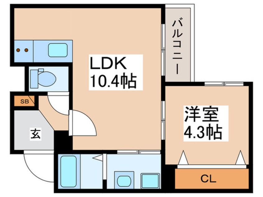 間取図 SFIDA天王寺南