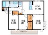 D-ROOM京都壬生 3LDKの間取り