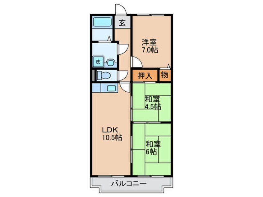 間取図 平山マンション