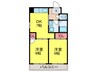 パレ山村 2DKの間取り