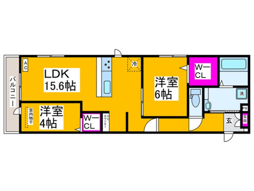 間取図 ｒａｆｆｉｎａｔｏ金剛