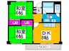 高橋ハイツ 2DKの間取り