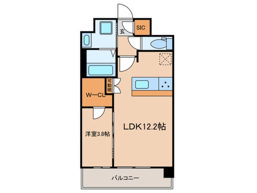 間取図 スプランディッド弁天町