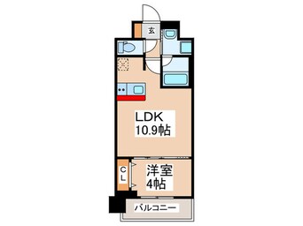 間取図 スプランディッド弁天町