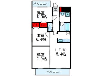 間取図 La・Luce緑地公園