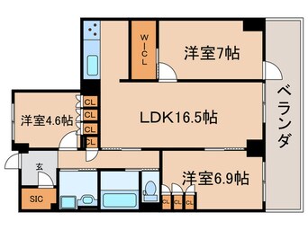 間取図 AKADEMOS　Residence