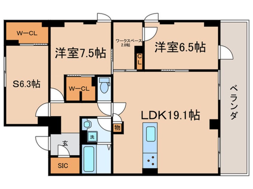 間取図 AKADEMOS　Residence