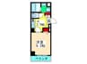 Ｕ－ｒｏ玉造 1Kの間取り