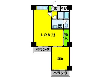 間取図 パシフィック花園町