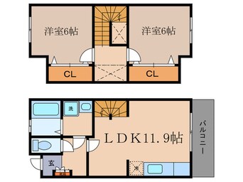 間取図 メゾン中村Ⅱ