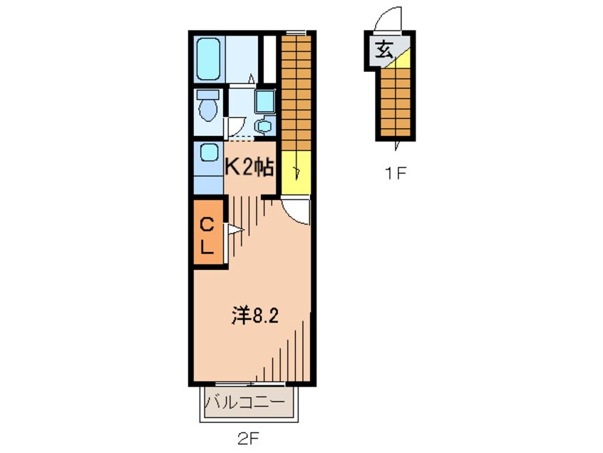 間取図 ドミ－ル・エモア