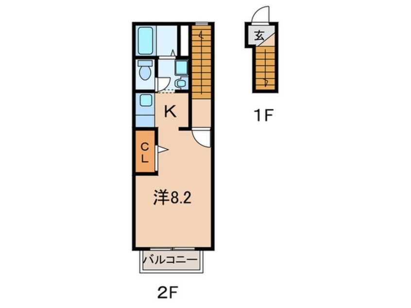 間取図 ドミ－ル・エモア