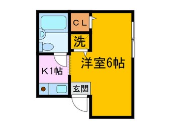 間取図 New StoRK Apartment 禁野本町