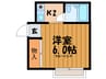 New StoRK Apartment 禁野本町 1Kの間取り