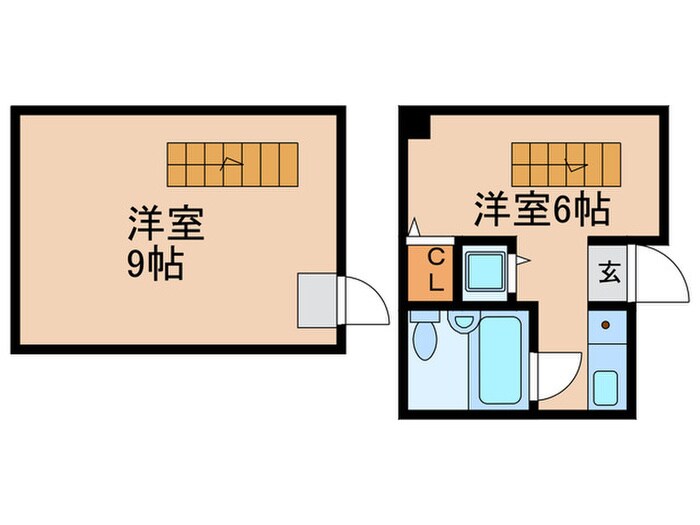間取り図 New StoRK Apartment 禁野本町