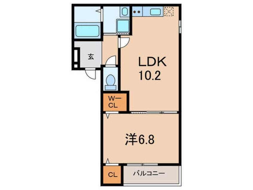 間取図 フジパレス大物公園Ⅱ番館