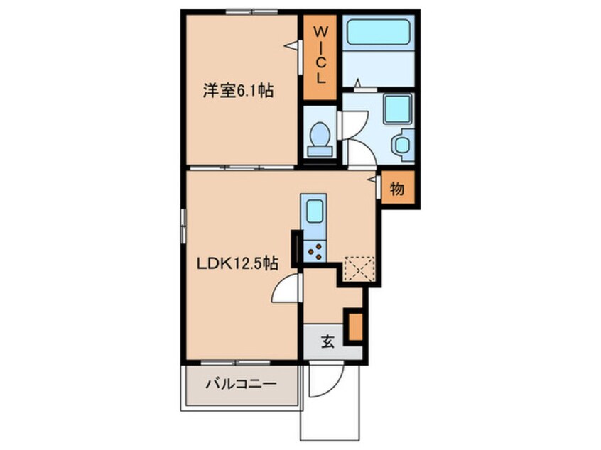 間取図 ペスカ　エル