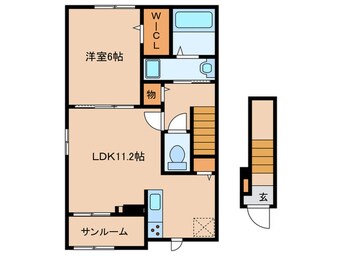 間取図 ペスカ　エル