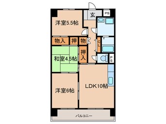 間取図 エクシード塚口