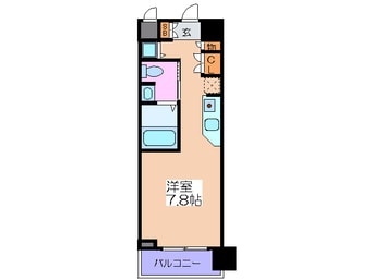 間取図 エスリ－ド御堂筋梅田（８０９）