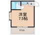 ユニオンハイツ坂口 1Rの間取り