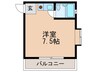 ユニオンハイツ坂口 1Rの間取り