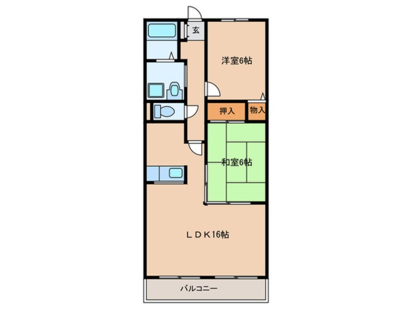 間取図 グランドメゾン池上・２