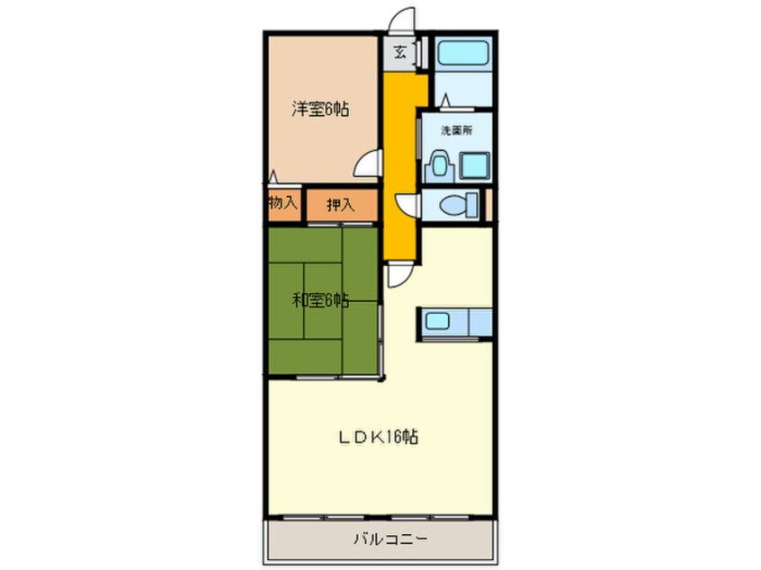 間取図 グランドメゾン池上・２