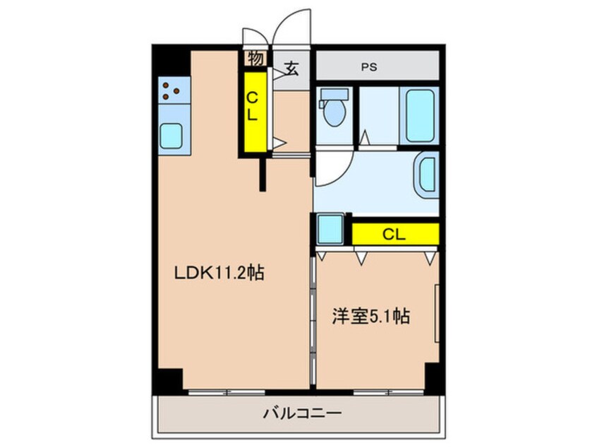 間取図 ドミニアムパレス東洋