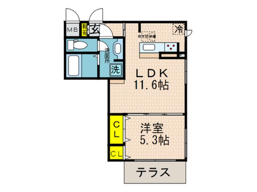間取図 グランクレール兵庫町