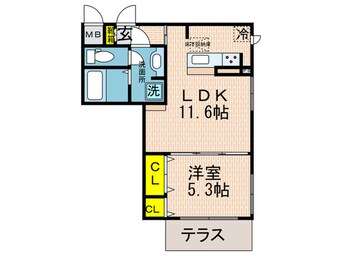 間取図 グランクレール兵庫町