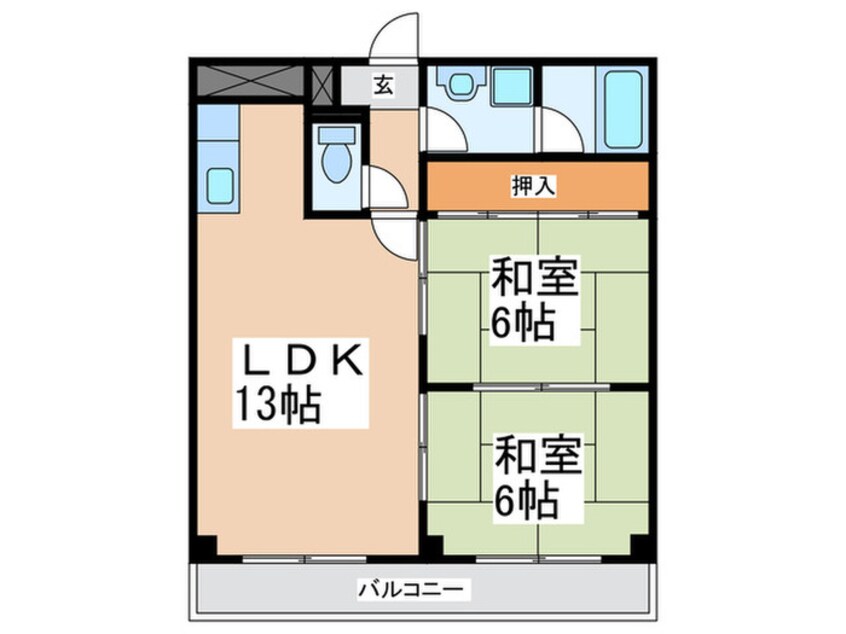 間取図 エステ－トサカイ