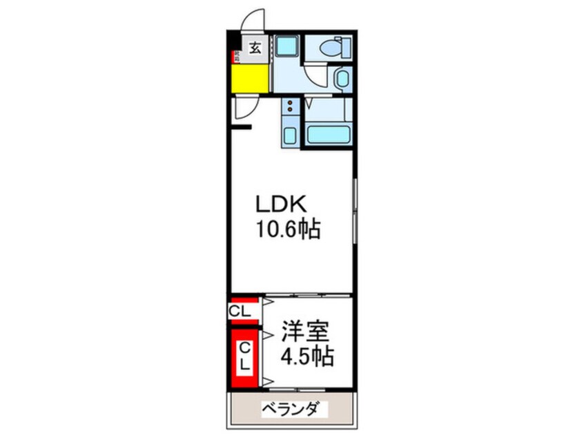 間取図 GROOVE桃谷