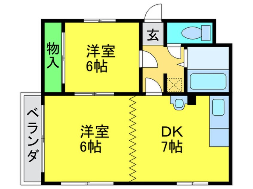 間取図 菊里ハイツ