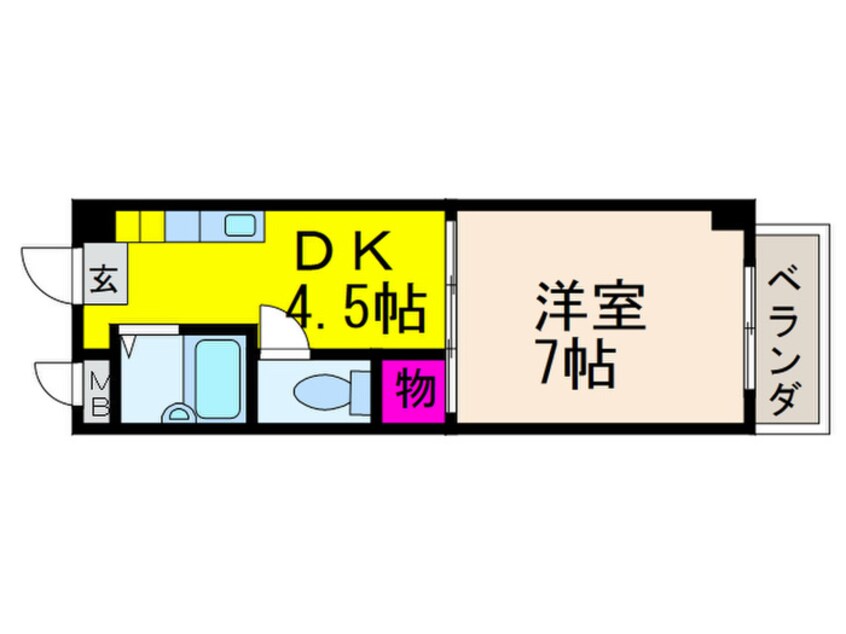 間取図 グランディ高槻Ⅱ