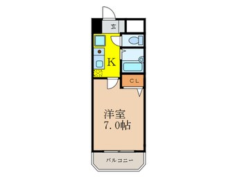 間取図 ﾉﾙﾃﾞﾝﾊｲﾑ東三国３－Ｂ棟