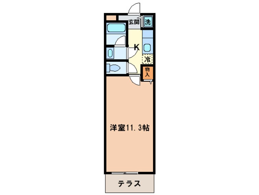 間取図 フジパレス忠岡Ａ棟