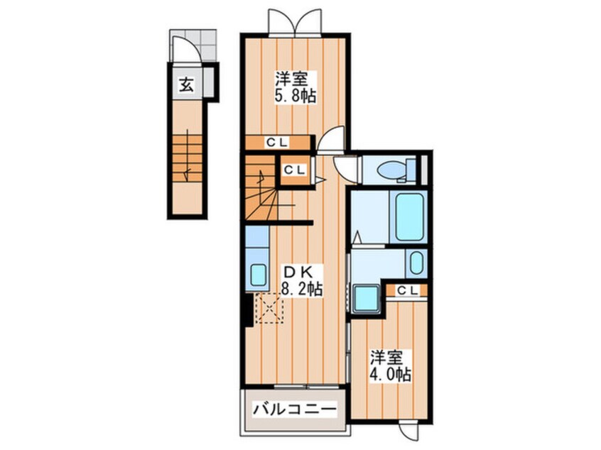 間取図 シャン・ド・フル－ルⅢ番館