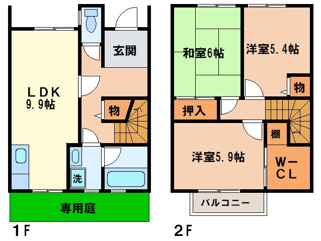 間取り図 フジパレス忠岡Ｂ棟