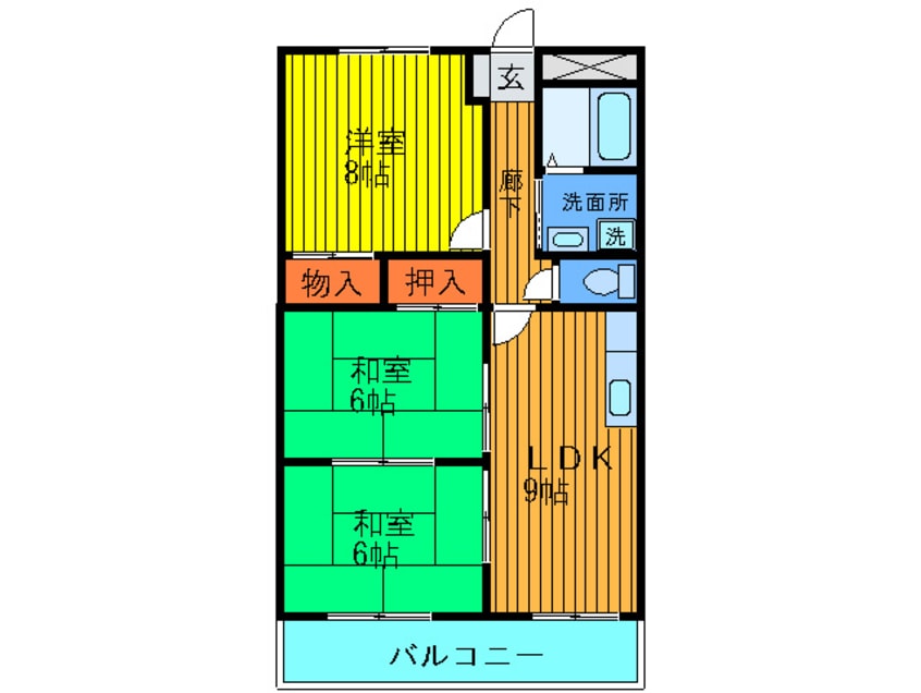 間取図 プルミエ－ル大西
