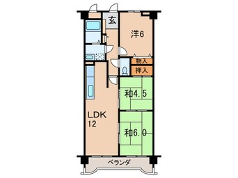 間取図 ウィンドフォール武庫之荘