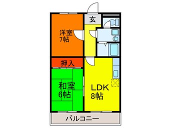 間取図 ロイヤル八尾