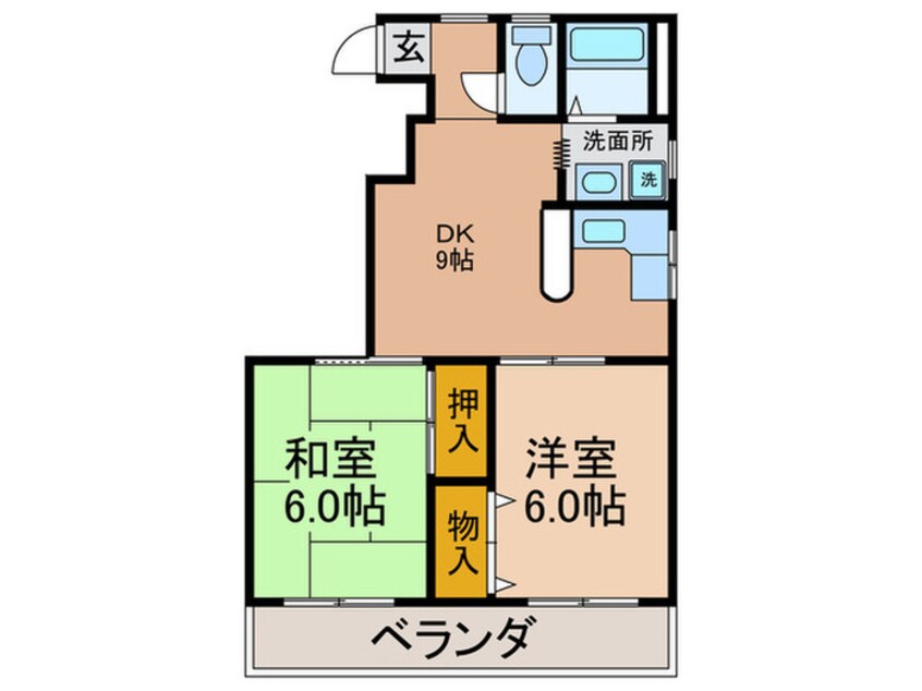 間取図 パ－クサイドブル－ム