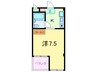 マンション吉田 1Kの間取り