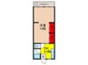 葵マンション 1DKの間取り