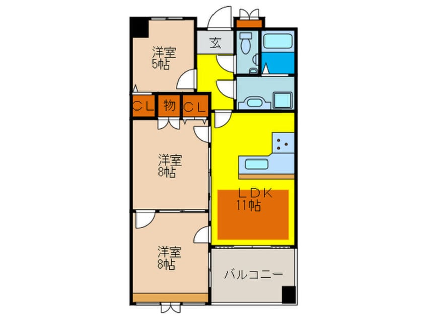 間取図 リッツ・サントノ－レ